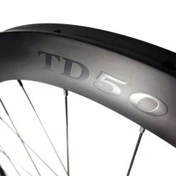 HUPcc HUP TD50 'Black Label' 700c Disc Aero Tubular Wheelset (50mm Deep CX Legal Tubs)
