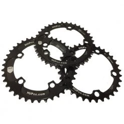 HUPcc CX HUP 34T/36T/38T/40T 110bcd Narrow-Wide Chainrings: Kids Road Race/Cyclocross/MTB Race Bikes