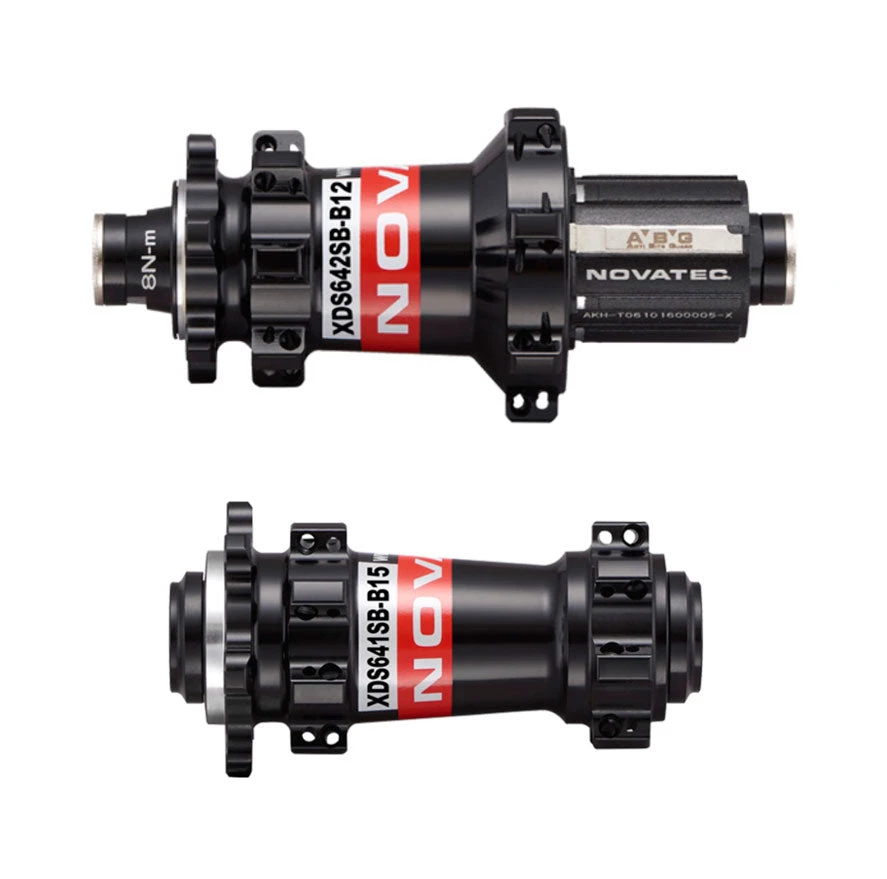 Novatec Hubs HB-XDS641-B15 (28H) & HB-XDS642-B12-11S (28H) MTB Race Hubset 1 Novatec Hubs HB-XDS641-B15 (28H) & HB-XDS642-B12-11S (28H) MTB Race Hubset