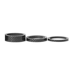 Kids Racing Ltd Stem Spacer Set: Carbon Fiber 1 1/8" 2.5/5/10mm Brands